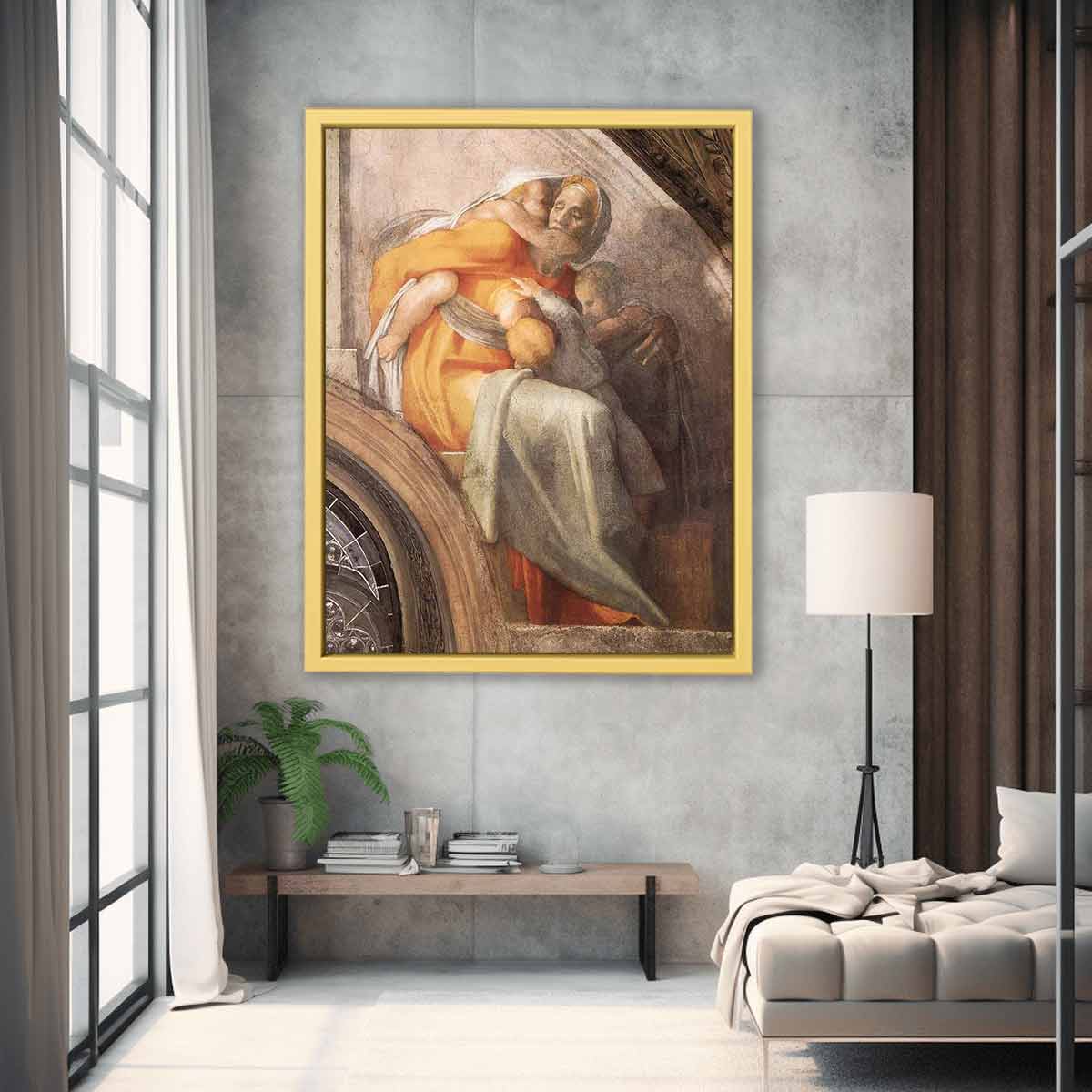 Sistine chapel ceiling: Asa, Jehoshaphat and Joram By Michelangelo Buonarroti
