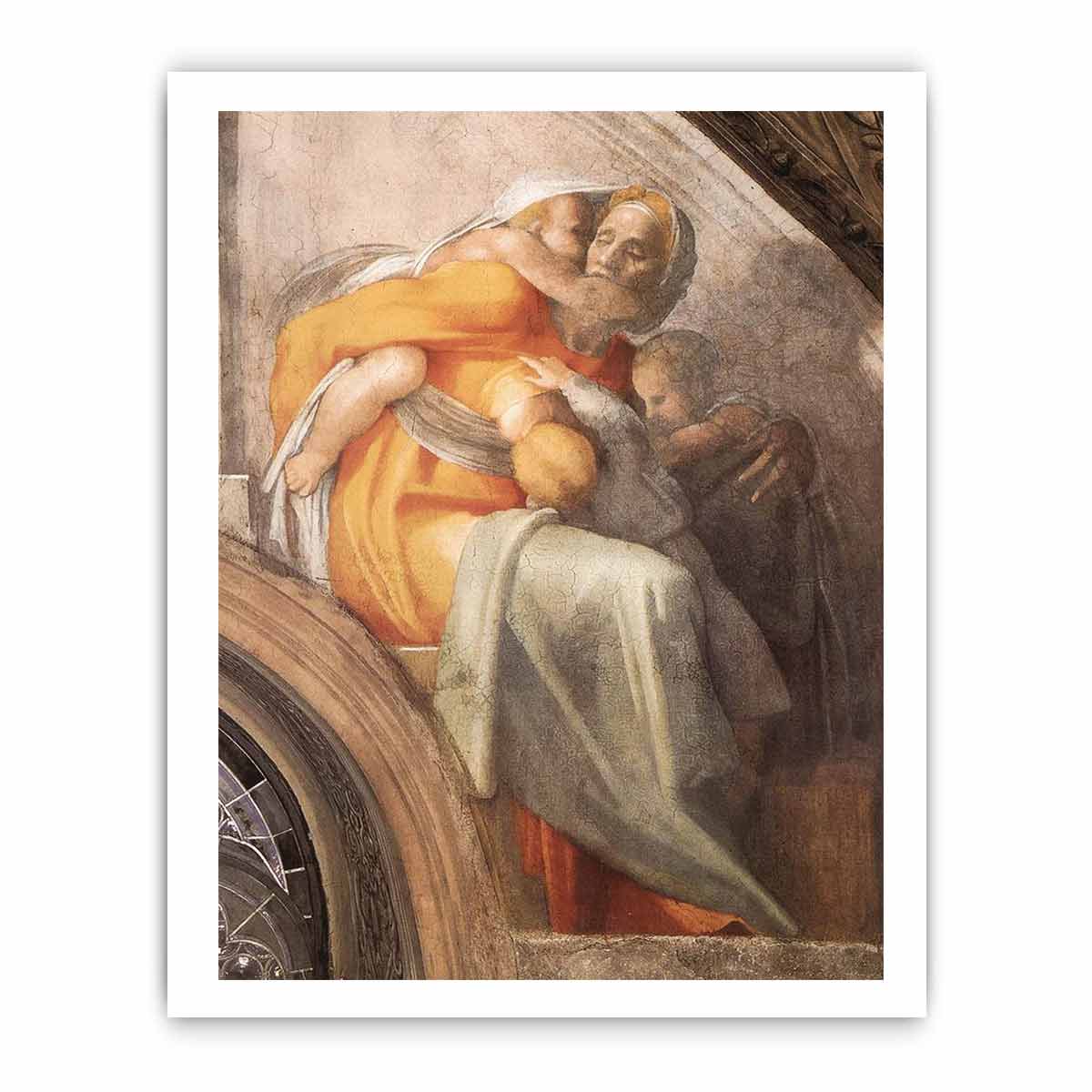 Sistine chapel ceiling: Asa, Jehoshaphat and Joram By Michelangelo Buonarroti