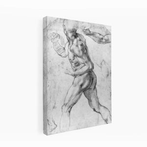 Male Nude Black & White By Michelangelo Buonarroti