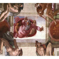 Separation of the Earth from the Waters (with ignudi and med Caallions) 1511