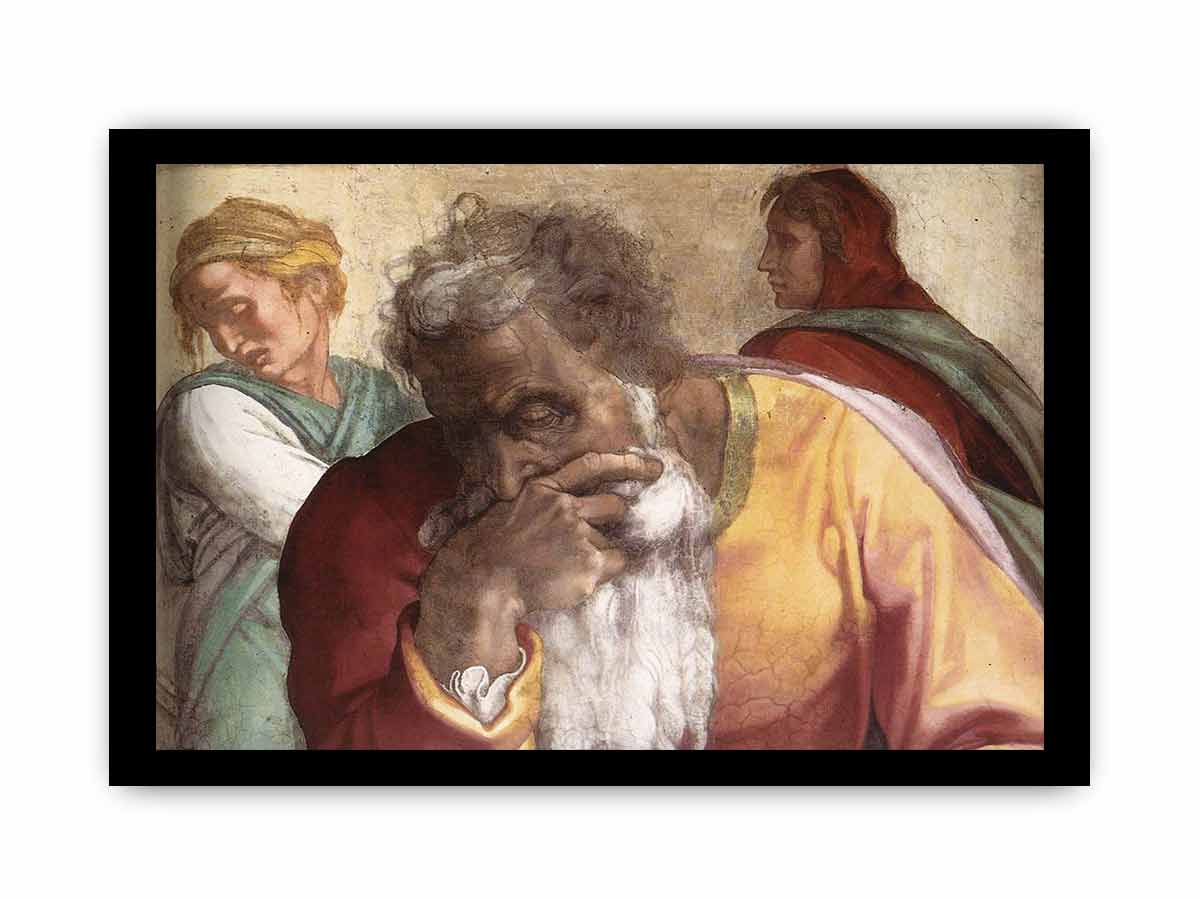 Jeremiah (detail) By Michelangelo Buonarroti