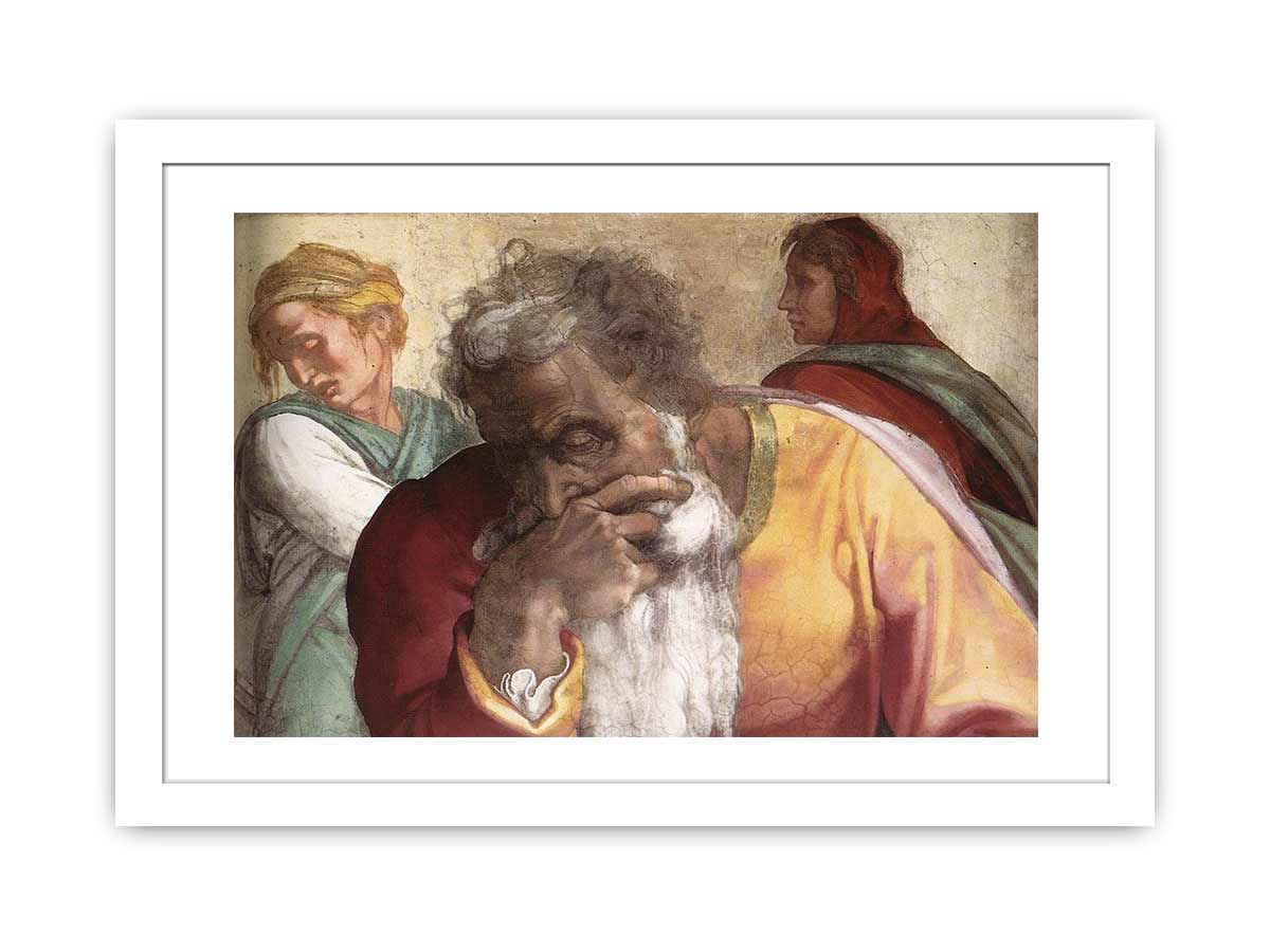 Jeremiah (detail) By Michelangelo Buonarroti