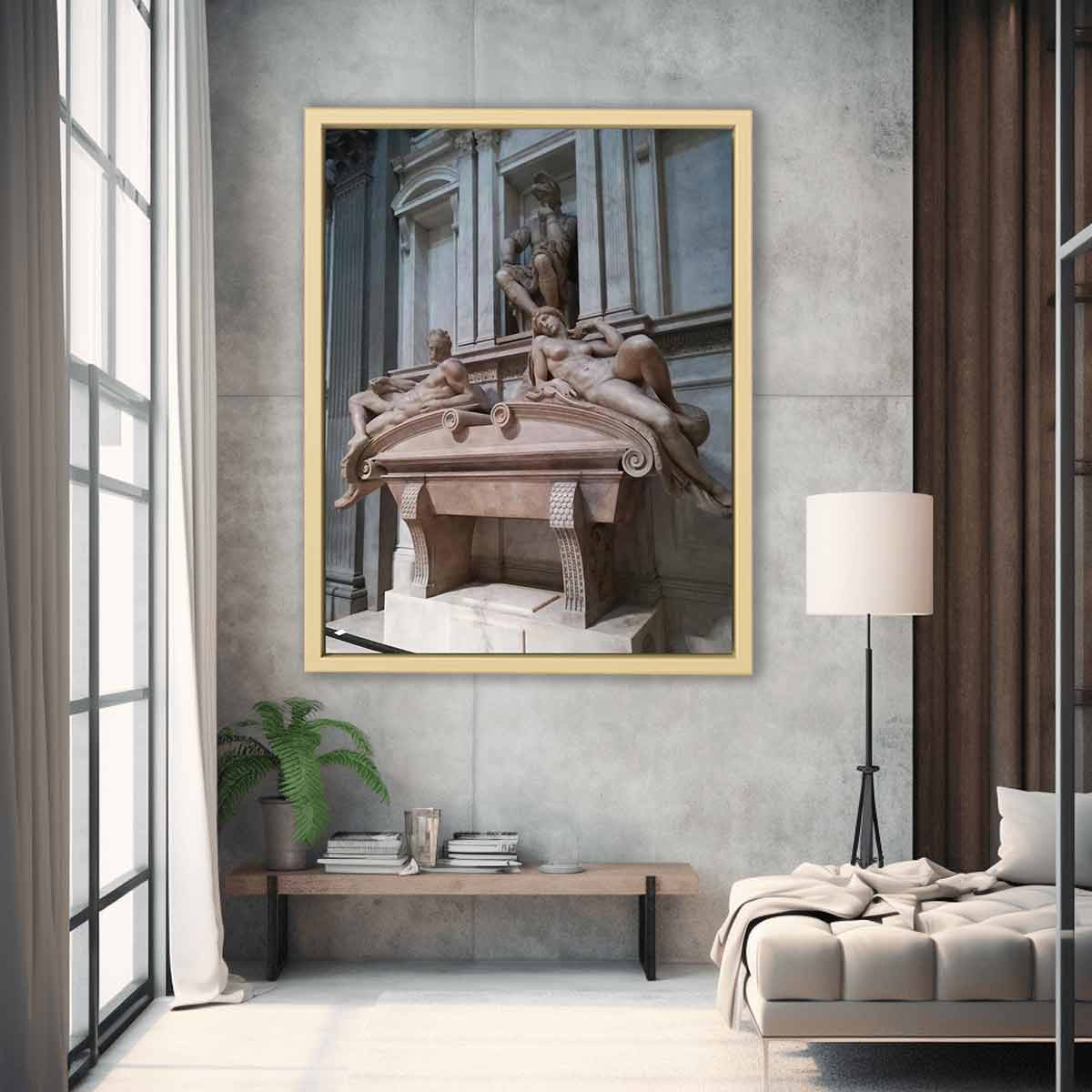 Tomb of Lorenzo de' Medici: Dawn By Michelangelo Buonarroti