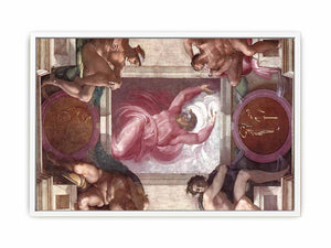 Separation of Light from Darkness (with ignudi and medallions) By Michelangelo Buonarroti