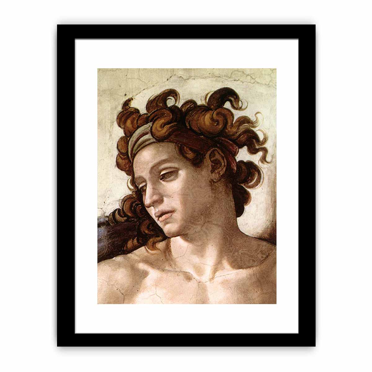 A Ignudo (detail) By Michelangelo Buonarroti
