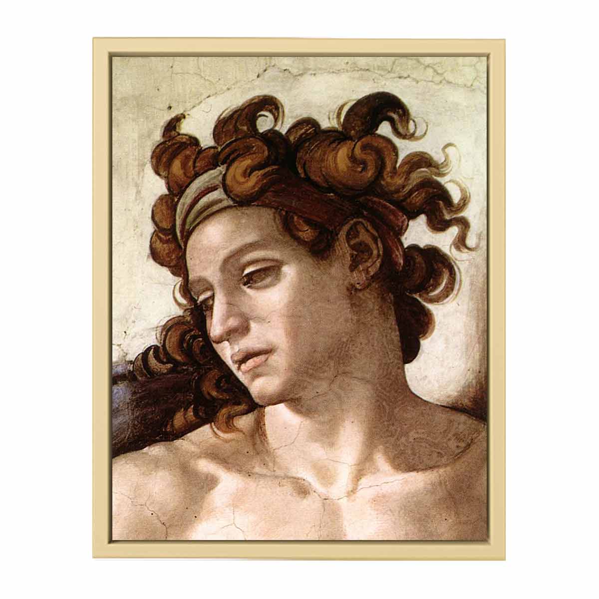 A Ignudo (detail) By Michelangelo Buonarroti