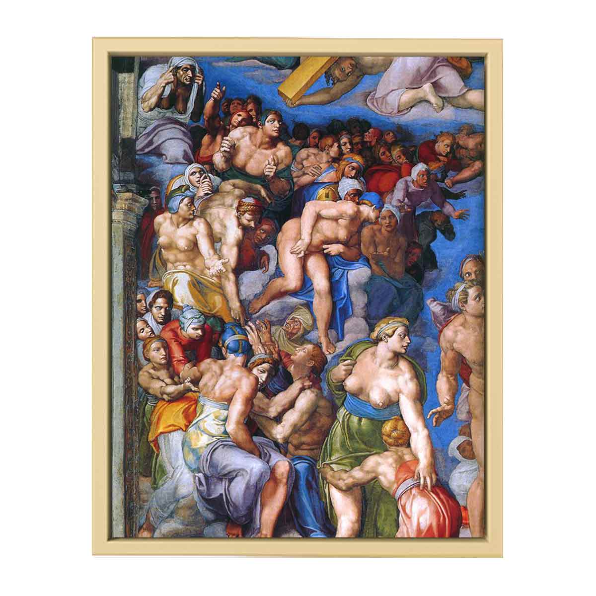 The Last Judgment (detail) By Michelangelo Buonarroti