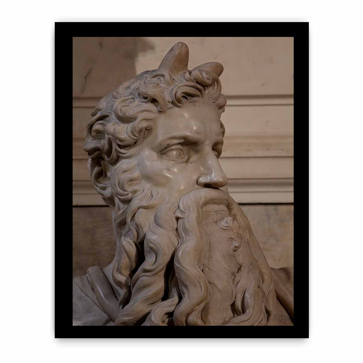 Moses by Michelangelo Buonarroti, Tomb (1505-1545) for Julius II, San Pietro in Vincoli (Rome)