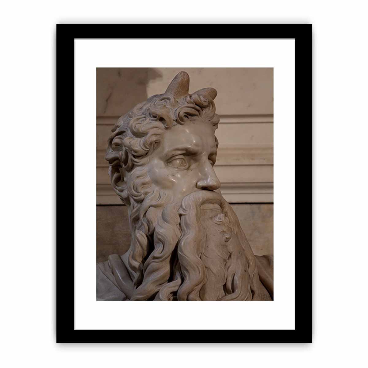 Moses by Michelangelo Buonarroti, Tomb (1505-1545) for Julius II, San Pietro in Vincoli (Rome)