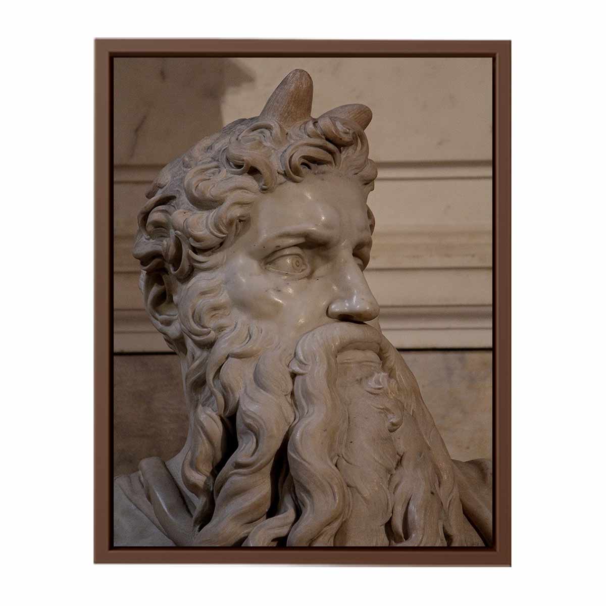 Moses by Michelangelo Buonarroti, Tomb (1505-1545) for Julius II, San Pietro in Vincoli (Rome)