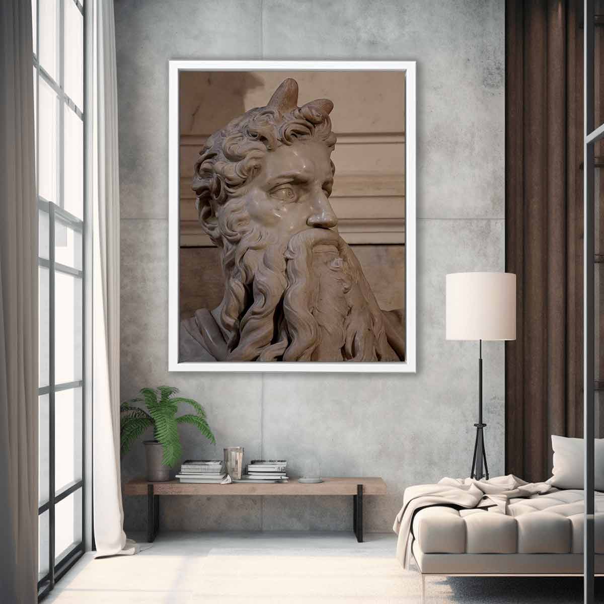 Moses by Michelangelo Buonarroti, Tomb (1505-1545) for Julius II, San Pietro in Vincoli (Rome)