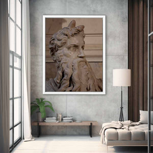 Moses by Michelangelo Buonarroti, Tomb (1505-1545) for Julius II, San Pietro in Vincoli (Rome)