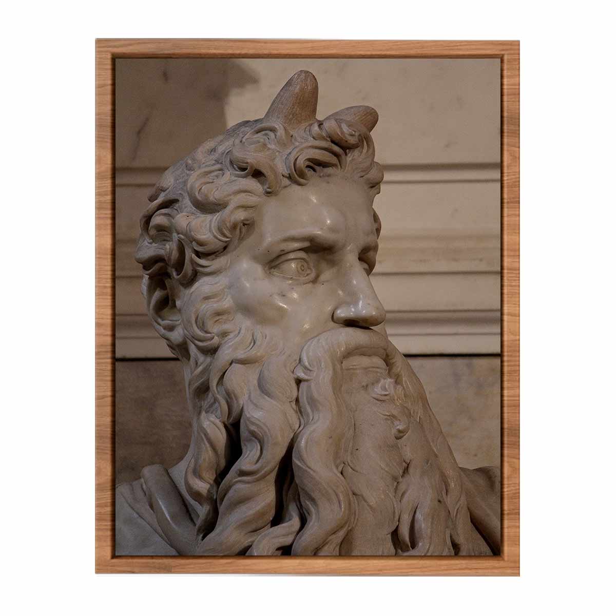Moses by Michelangelo Buonarroti, Tomb (1505-1545) for Julius II, San Pietro in Vincoli (Rome)
