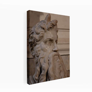 Moses by Michelangelo Buonarroti, Tomb (1505-1545) for Julius II, San Pietro in Vincoli (Rome)