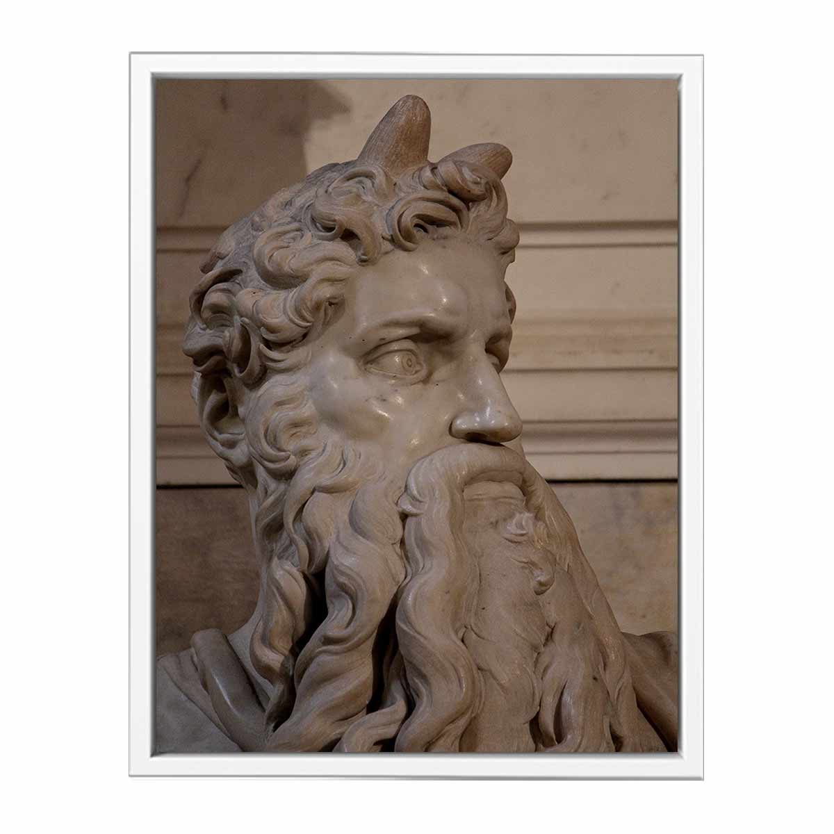 Moses by Michelangelo Buonarroti, Tomb (1505-1545) for Julius II, San Pietro in Vincoli (Rome)