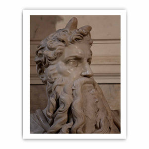 Moses by Michelangelo Buonarroti, Tomb (1505-1545) for Julius II, San Pietro in Vincoli (Rome)