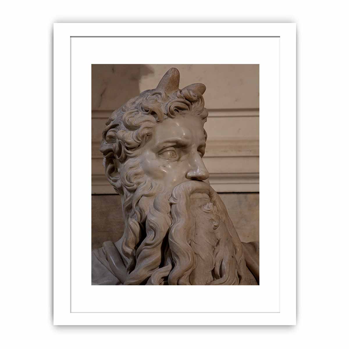 Moses by Michelangelo Buonarroti, Tomb (1505-1545) for Julius II, San Pietro in Vincoli (Rome)