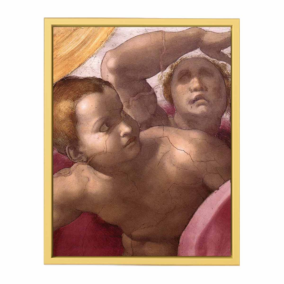 Creation of the Sun, Moon, and Plants (detail) By Michelangelo Buonarroti