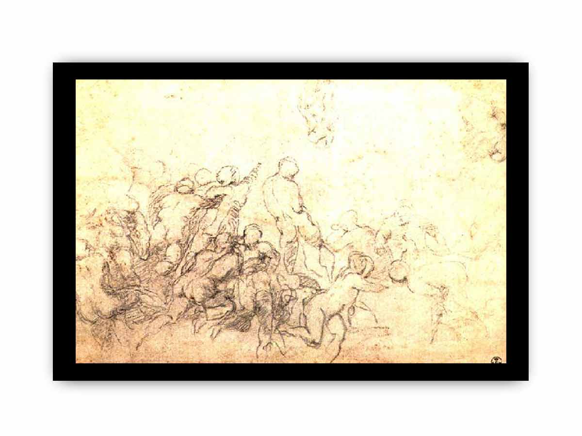 Study for the Battle of CascinaThe Resurrection By Michelangelo Buonarroti
