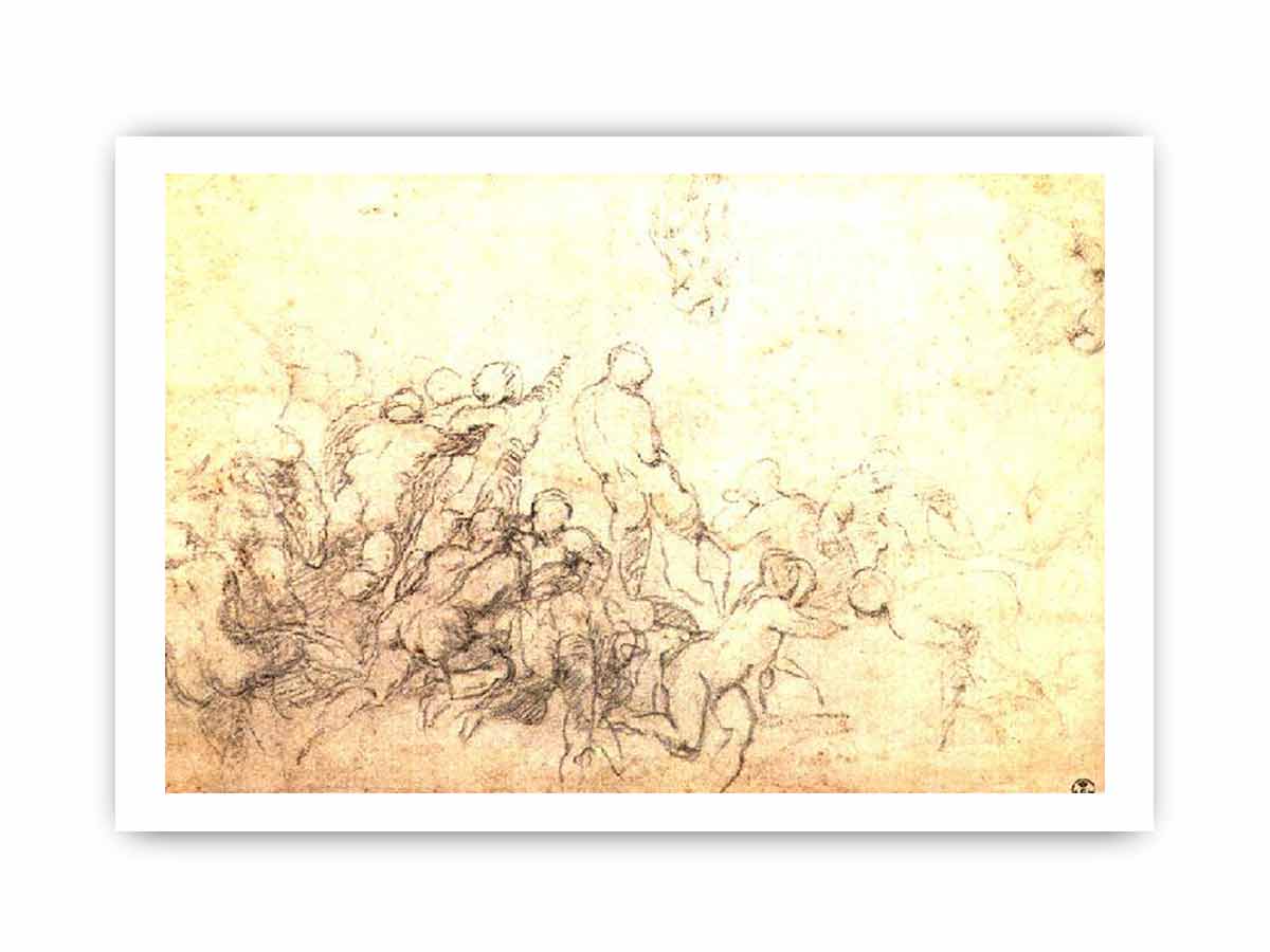 Study for the Battle of CascinaThe Resurrection By Michelangelo Buonarroti