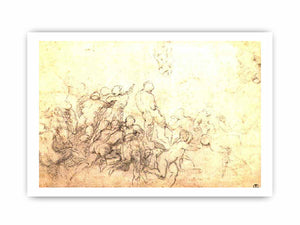 Study for the Battle of CascinaThe Resurrection By Michelangelo Buonarroti