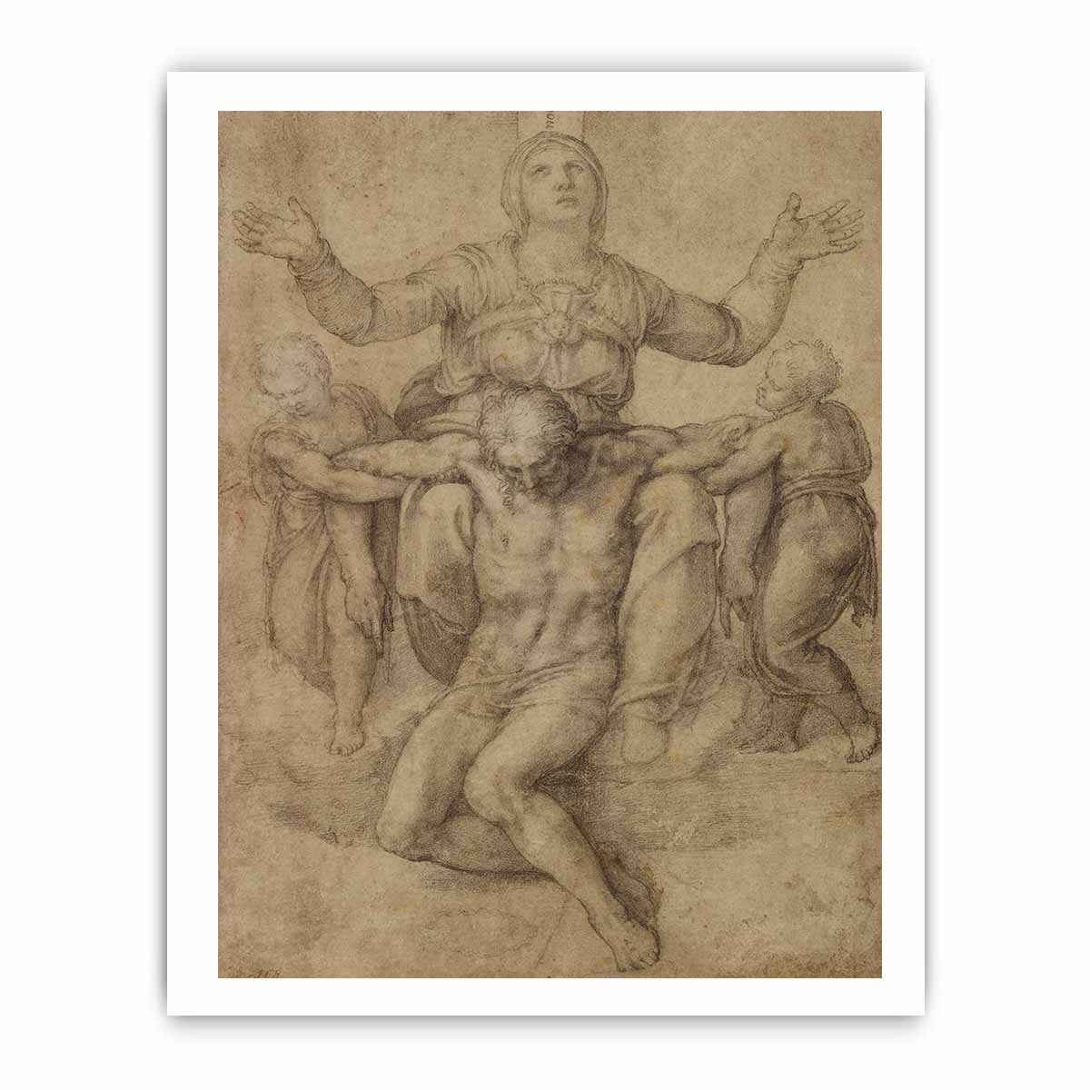 Study for the Colonna Pietà By Michelangelo Buonarroti