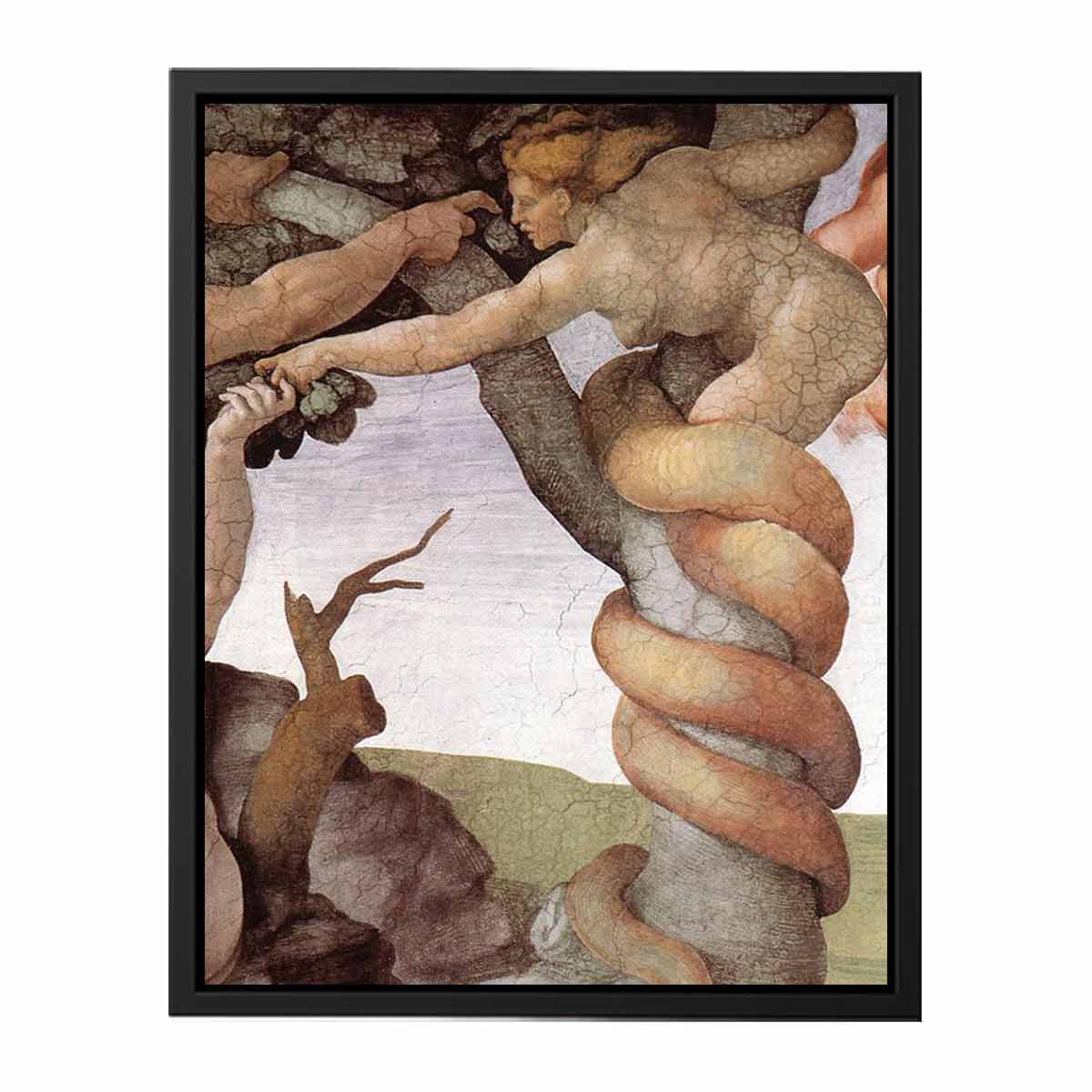 The Fall and Expulsion from Garden of Eden (detail) By Michelangelo Buonarroti