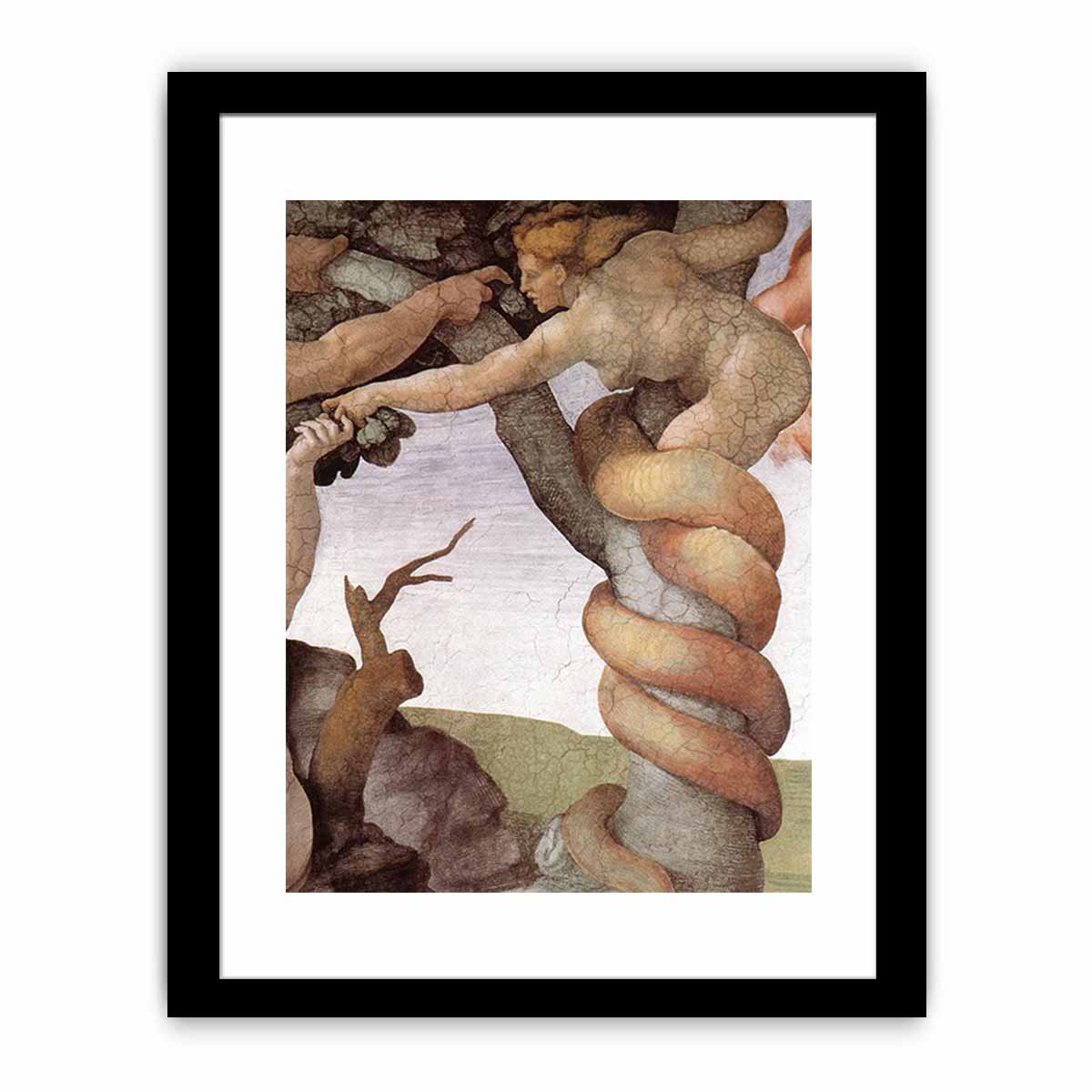 The Fall and Expulsion from Garden of Eden (detail) By Michelangelo Buonarroti