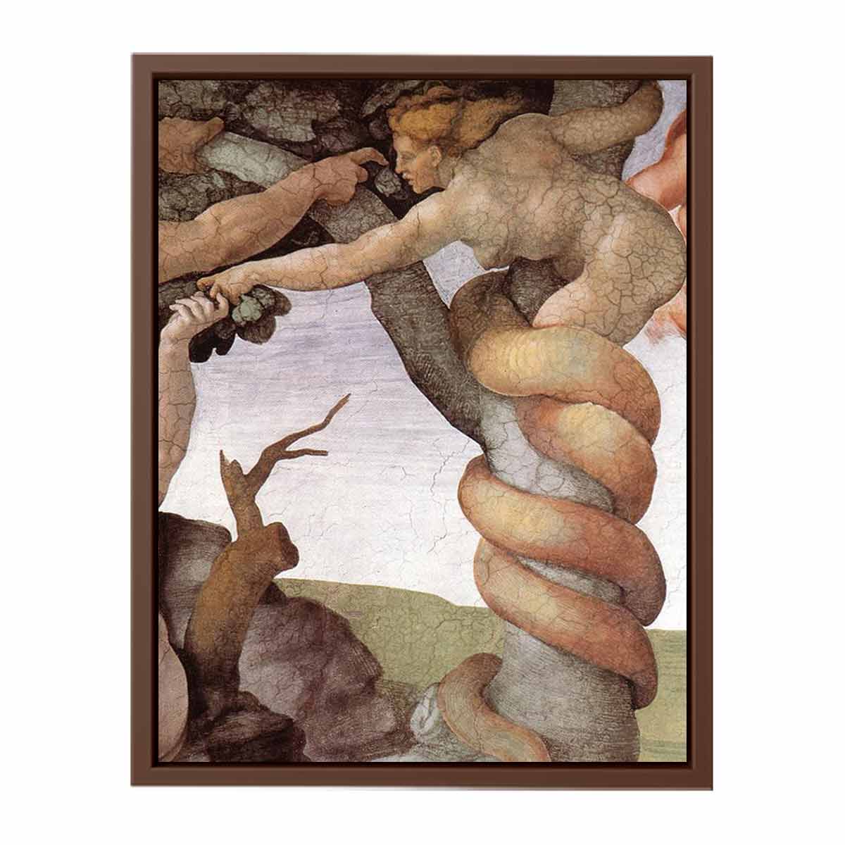 The Fall and Expulsion from Garden of Eden (detail) By Michelangelo Buonarroti