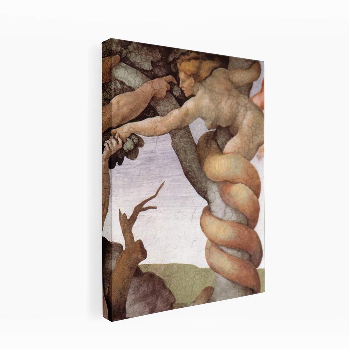 The Fall and Expulsion from Garden of Eden (detail) By Michelangelo Buonarroti