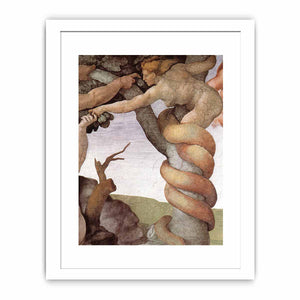 The Fall and Expulsion from Garden of Eden (detail) By Michelangelo Buonarroti