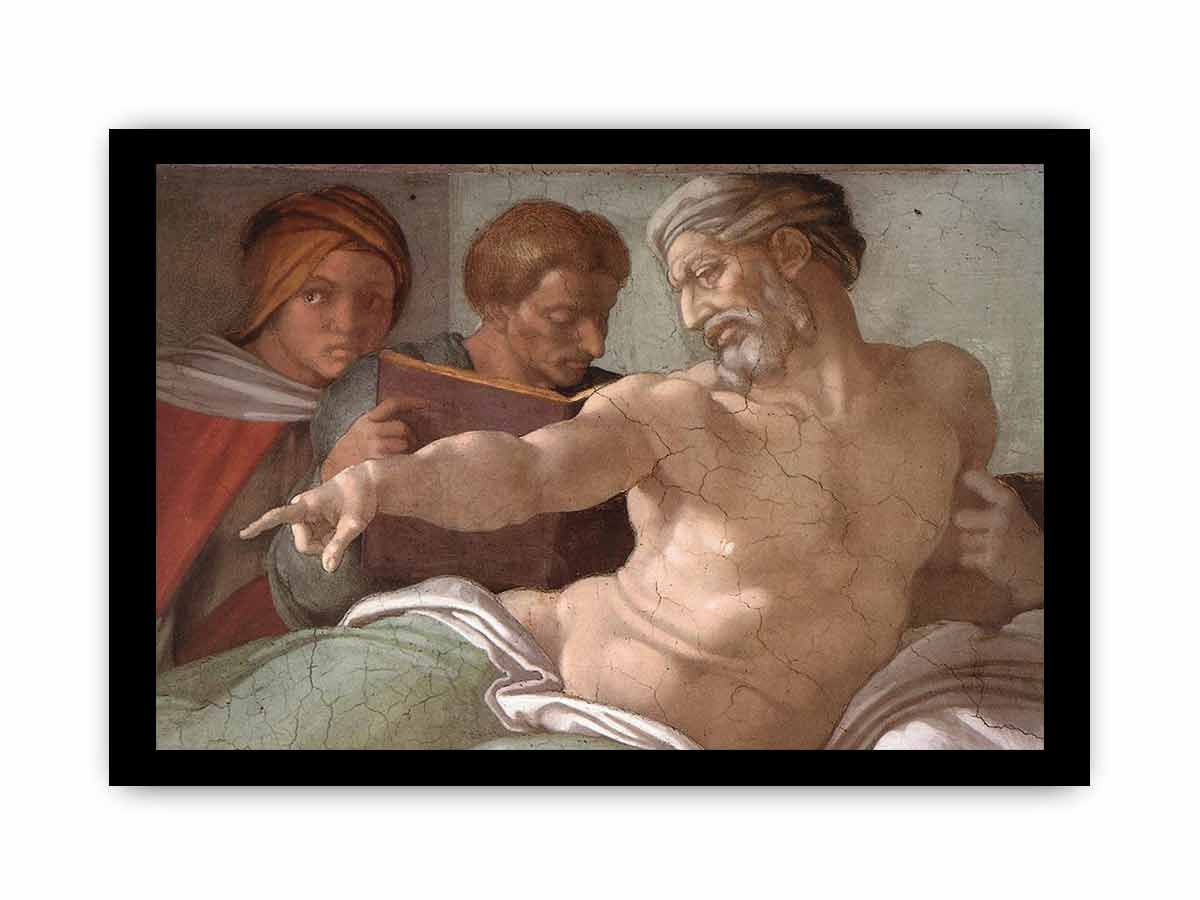 Punishment of Haman (detail) By Michelangelo Buonarroti