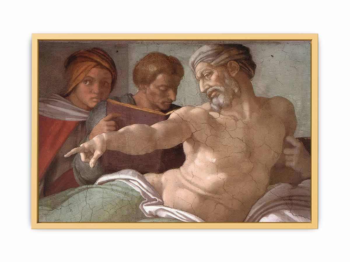 Punishment of Haman (detail) By Michelangelo Buonarroti