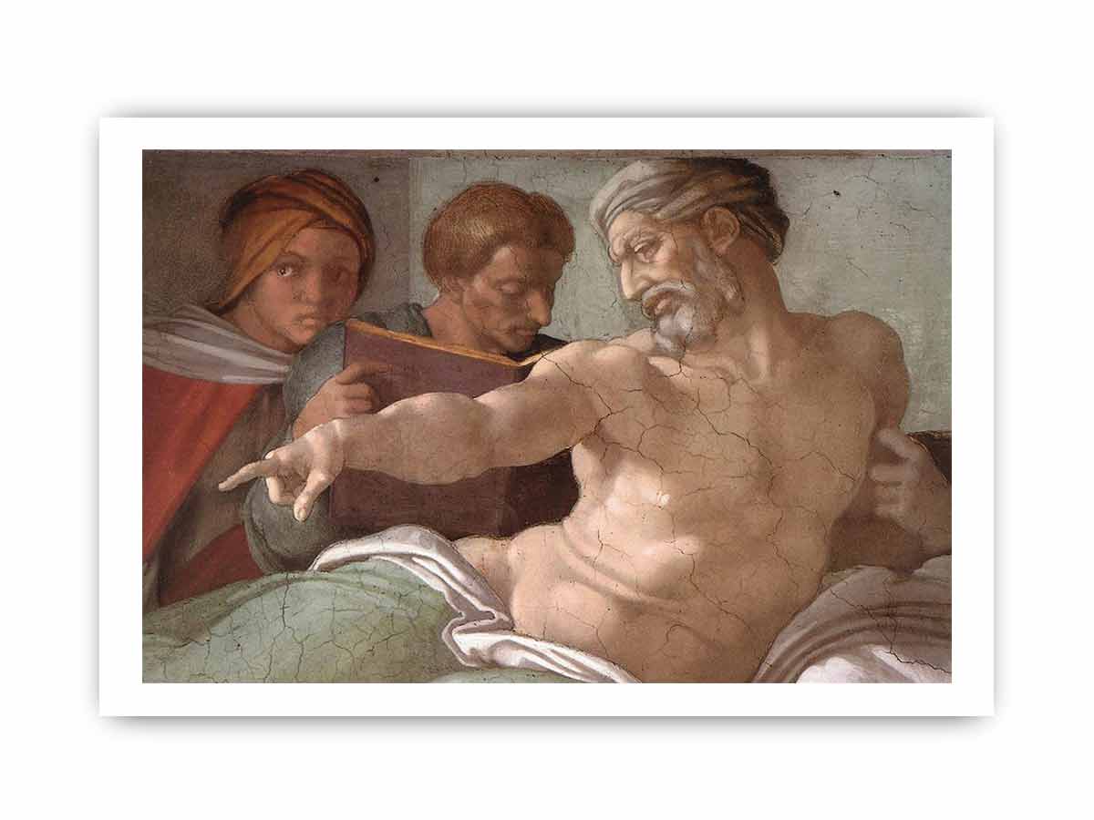 Punishment of Haman (detail) By Michelangelo Buonarroti