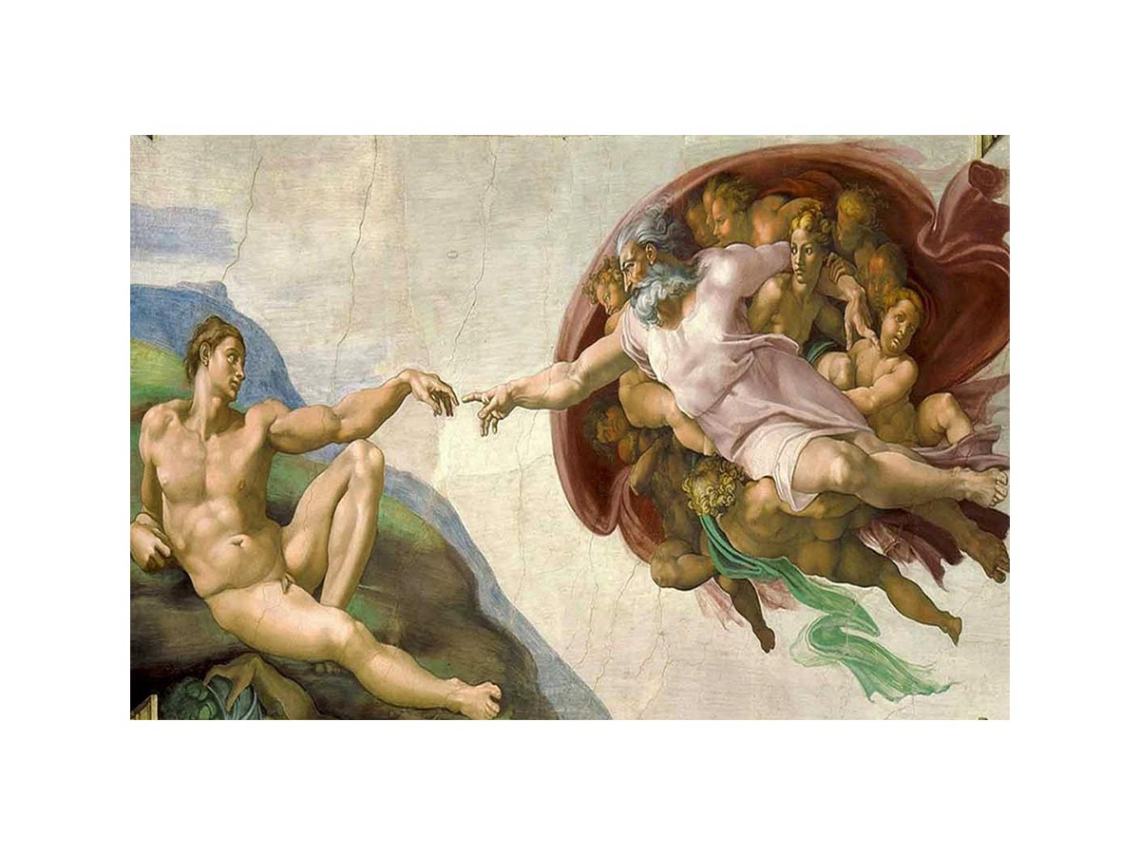 Creation of adam  by Michelangelo