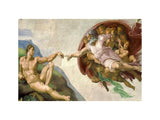 Creation of adam  by Michelangelo artwork preview