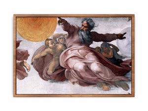 Creation of the Sun, Moon, and Plants (detail) By Michelangelo Buonarroti