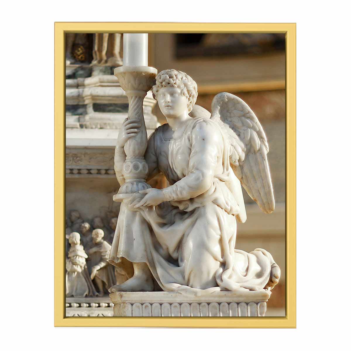 Angel with Candlestick [detail: 1] By Michelangelo Buonarroti