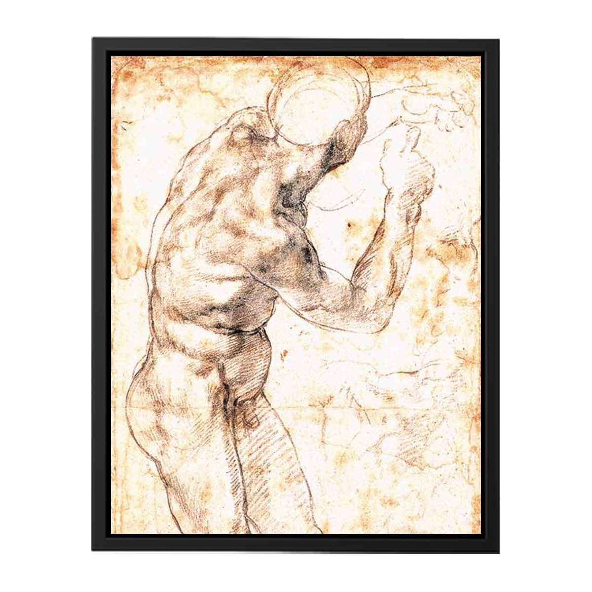 Male Nude By Michelangelo Buonarroti