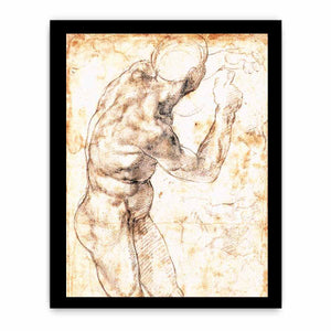 Male Nude By Michelangelo Buonarroti