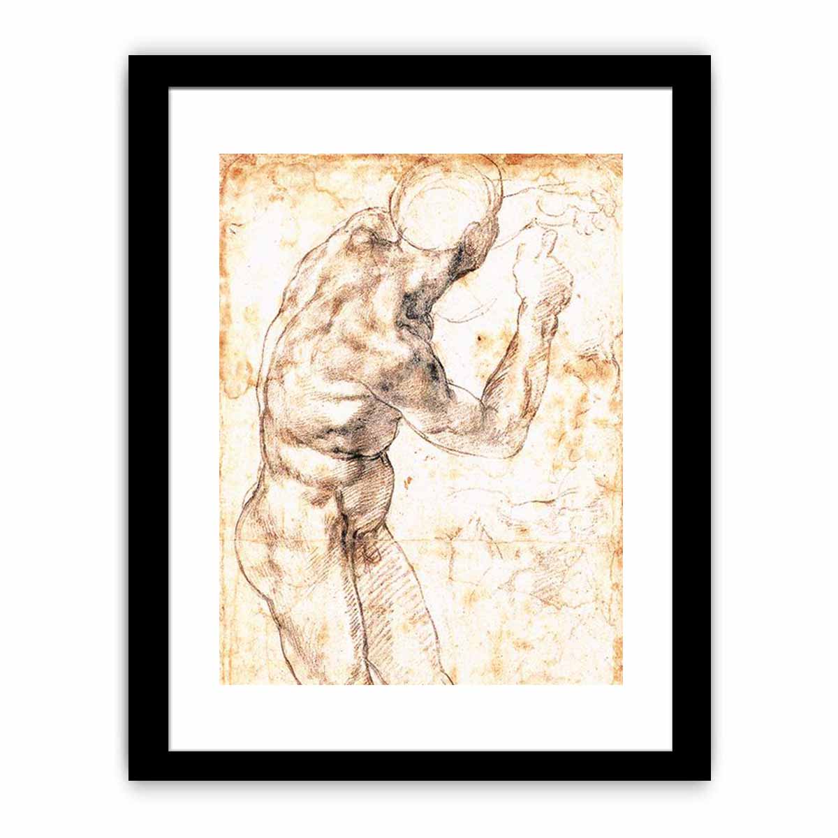 Male Nude By Michelangelo Buonarroti