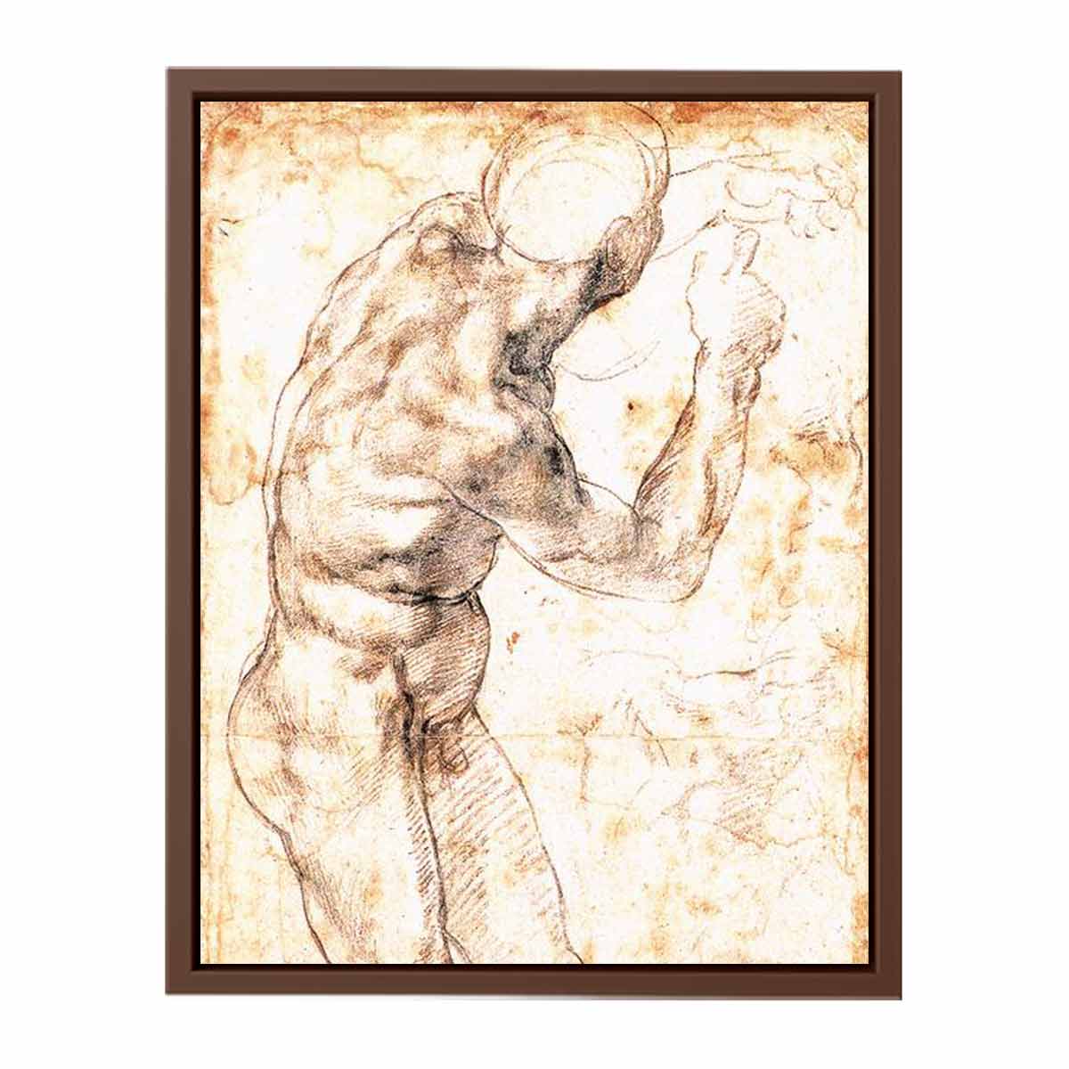 Male Nude By Michelangelo Buonarroti