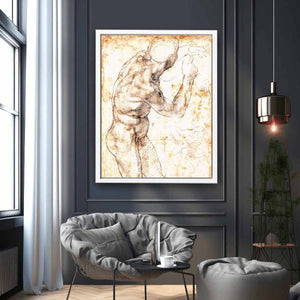 Male Nude By Michelangelo Buonarroti