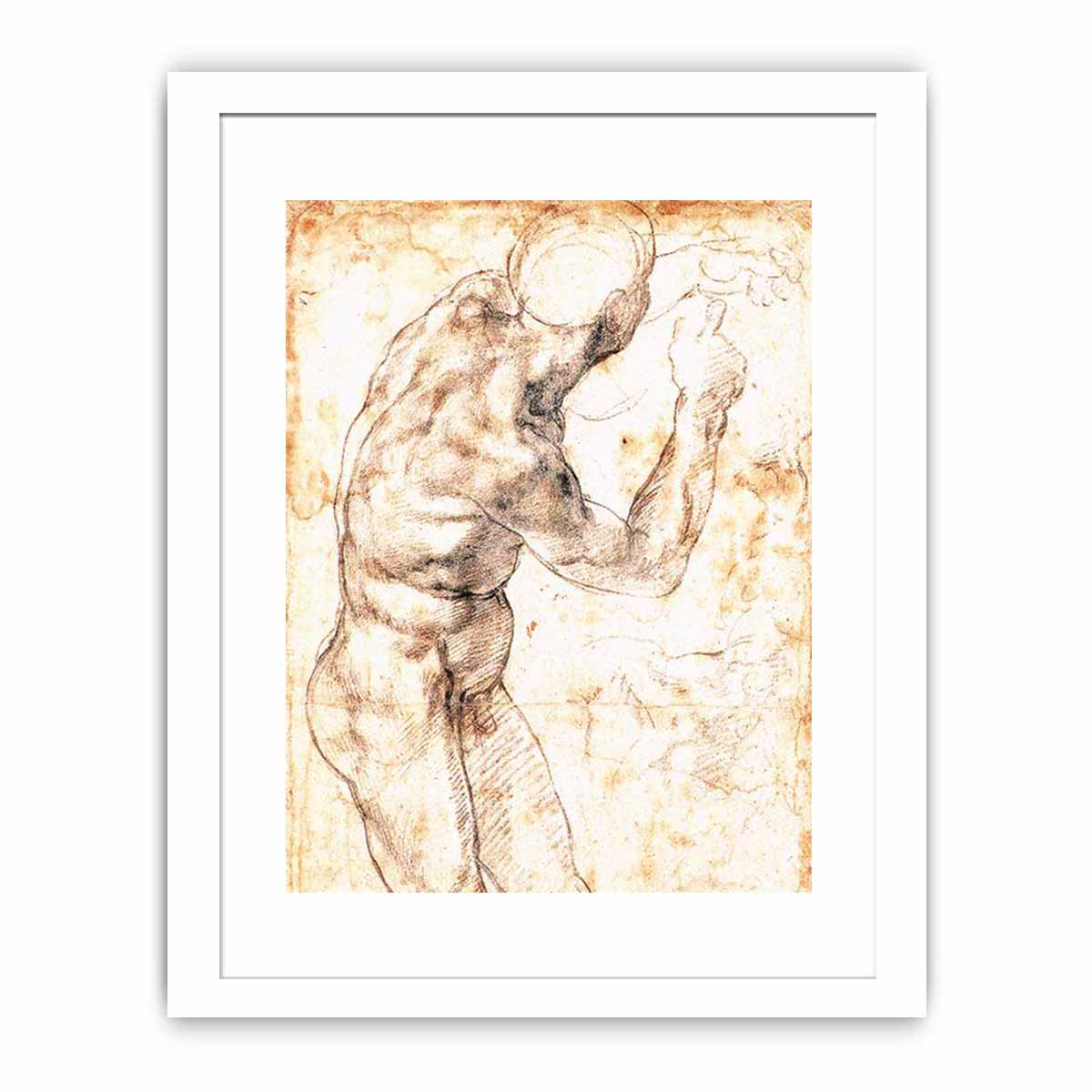 Male Nude By Michelangelo Buonarroti