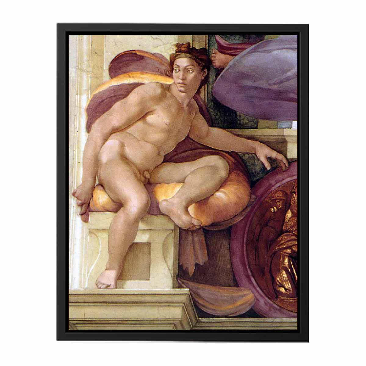 ignudo (restored) By Michelangelo Buonarroti