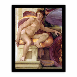 ignudo (restored) By Michelangelo Buonarroti