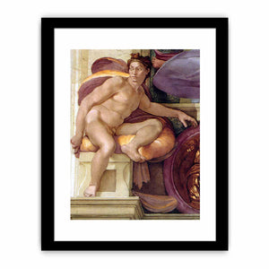 ignudo (restored) By Michelangelo Buonarroti