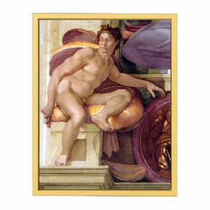 ignudo (restored) By Michelangelo Buonarroti
