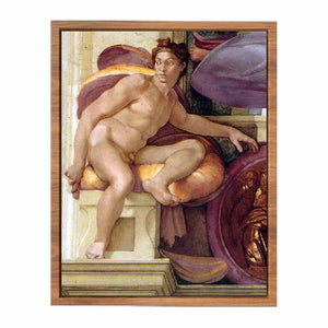 ignudo (restored) By Michelangelo Buonarroti