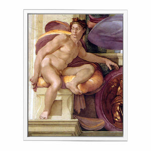 ignudo (restored) By Michelangelo Buonarroti